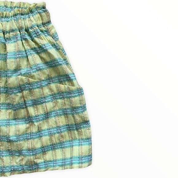 ZARA Kids | Lime Green | PLAID SHORTS - Picture 7 of 9